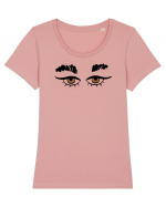 Eyes On You Design Tricou mânecă scurtă guler larg fitted Damă Expresser