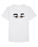 Eyes On You Design Tricou mânecă scurtă guler larg Bărbat Skater