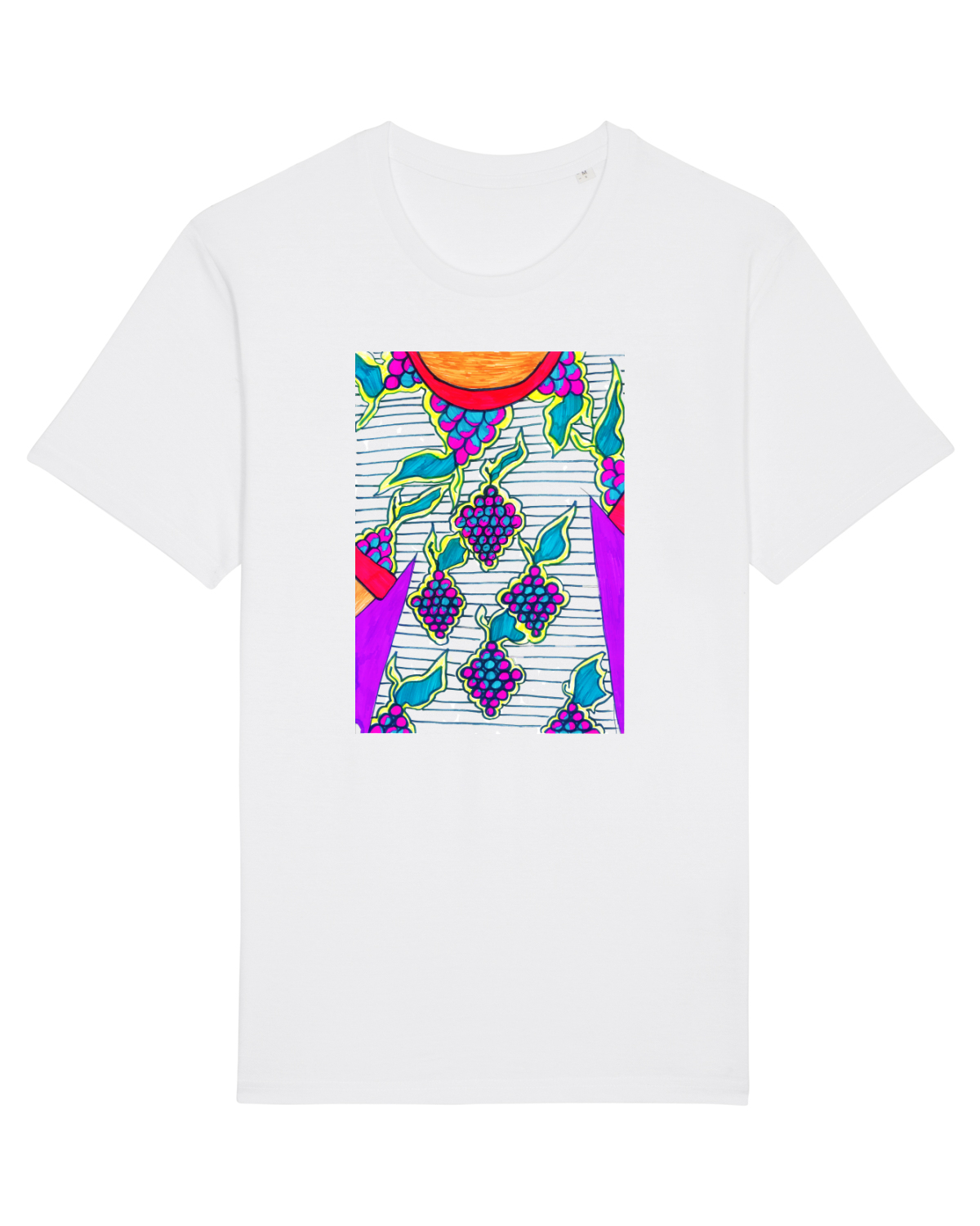 Tricou mânecă scurtă Unisex Rocker White