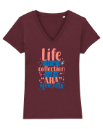 Despre viata Tricou mânecă scurtă guler V Damă Evoker