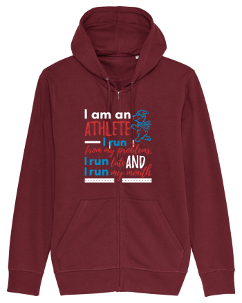 I am an athlete Burgundy