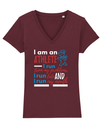I am an athlete Burgundy