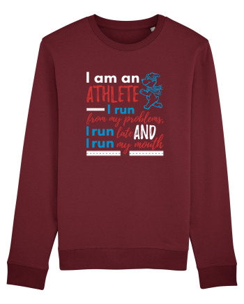 I am an athlete Burgundy