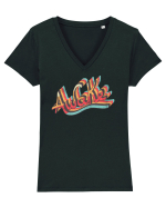 Awake Tricou mânecă scurtă guler V Damă Evoker