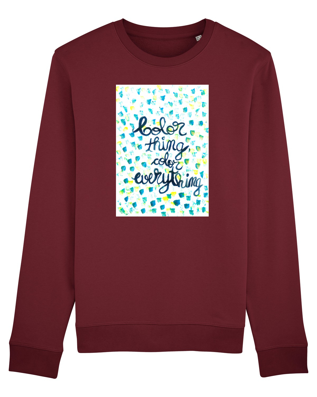 Bluză mânecă lungă Unisex Rise Burgundy