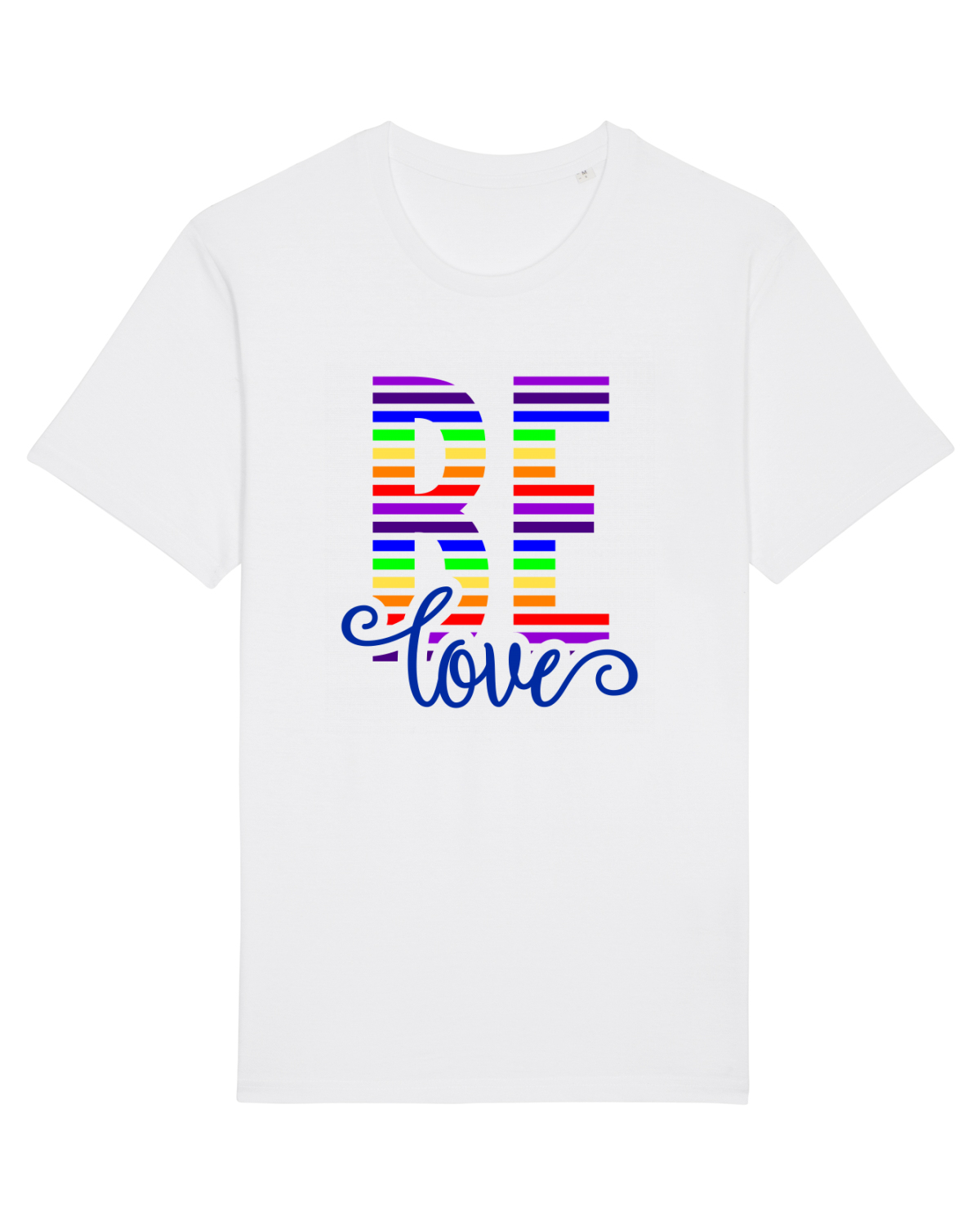 Tricou mânecă scurtă Unisex Rocker White