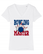 Bowling Master Tricou mânecă scurtă guler V Damă Evoker