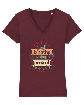 Just breathe Burgundy