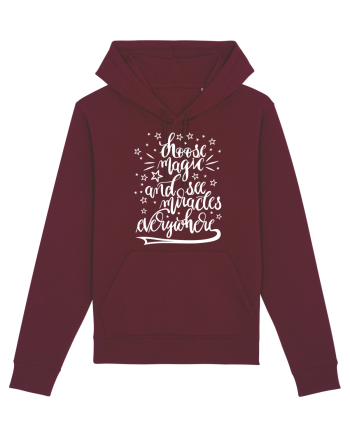 Alege magia - alb Burgundy