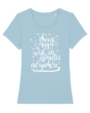 Alege magia - alb Sky Blue
