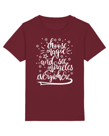 Alege magia - alb Burgundy