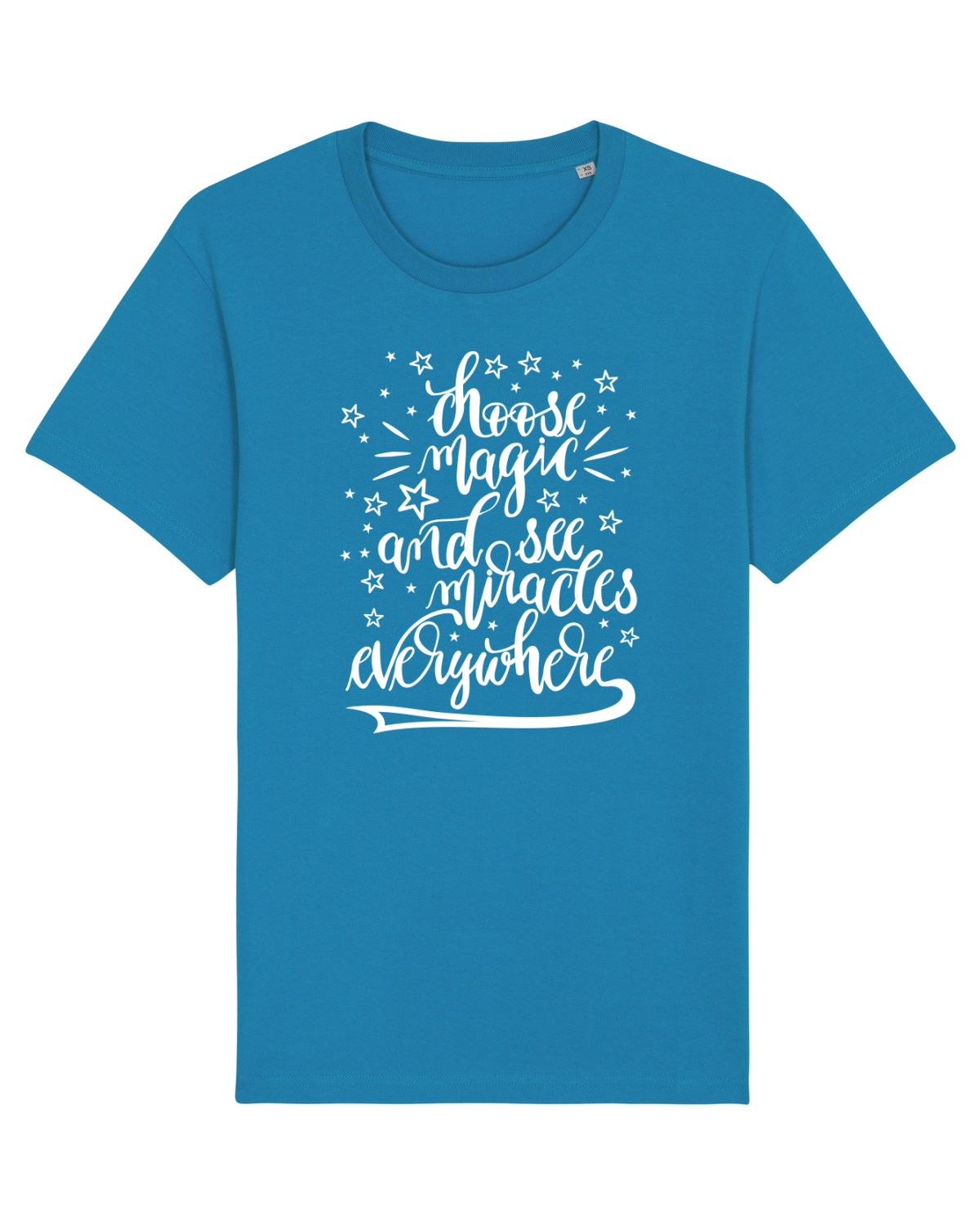 Tricou mânecă scurtă Unisex Rocker Azur