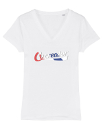 Co-creator Tricou mânecă scurtă guler V Damă Evoker