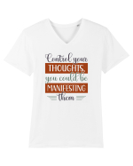 Control your thoughts Tricou mânecă scurtă guler V Bărbat Presenter