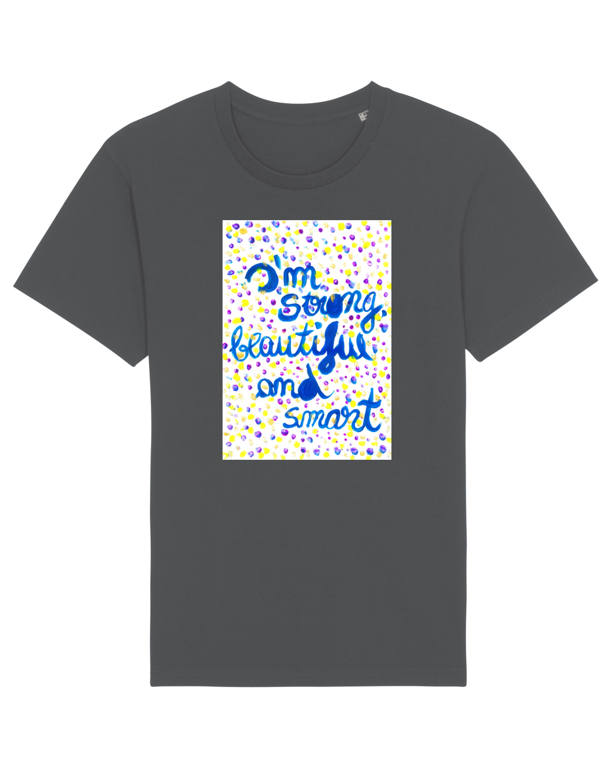Tricou mânecă scurtă Unisex Rocker Anthracite