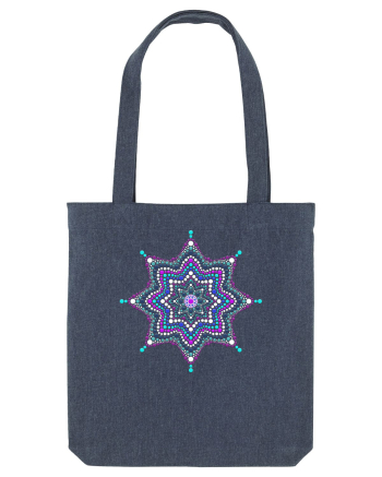 Dotted mandala 1 Midnight Blue