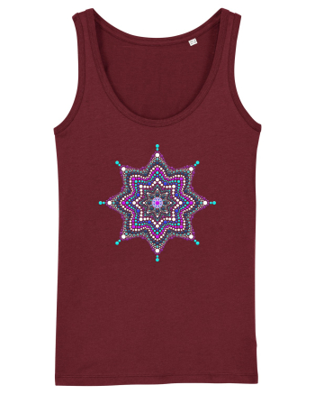 Dotted mandala 1 Burgundy
