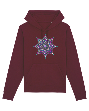 Dotted mandala 1 Burgundy