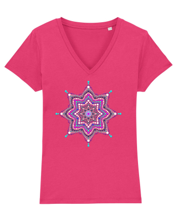 Dotted mandala 1 Raspberry