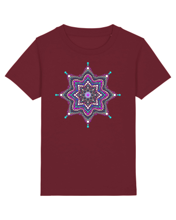 Dotted mandala 1 Burgundy