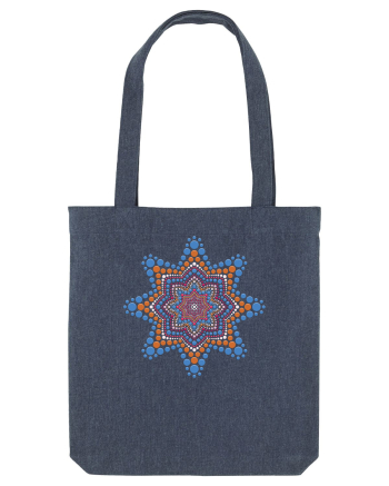 Dotted mandala 2 Midnight Blue