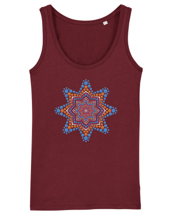 Dotted mandala 2 Burgundy