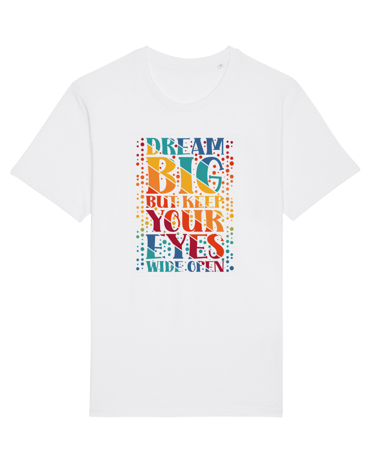 Tricou mânecă scurtă Unisex Rocker White