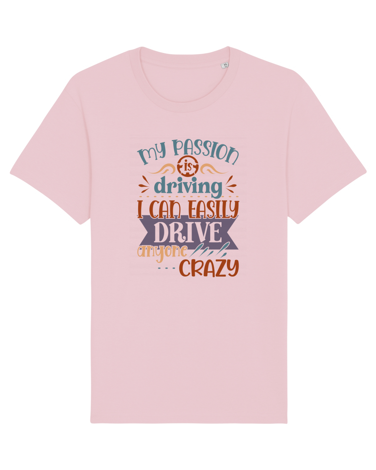 Tricou mânecă scurtă Unisex Rocker Cotton Pink