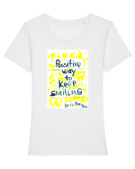 Possitive way Tricou mânecă scurtă guler larg fitted Damă Expresser