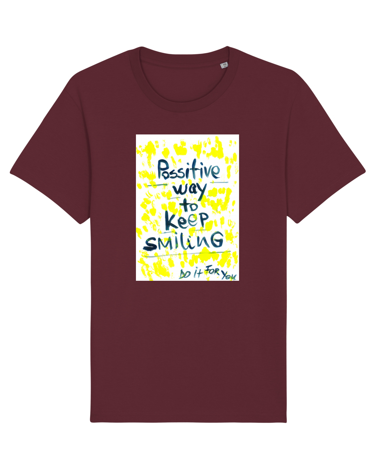 Tricou mânecă scurtă Unisex Rocker Burgundy