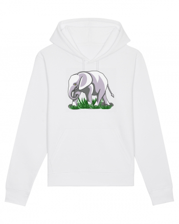 Elefant in iarba White