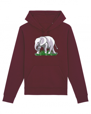 Elefant in iarba Burgundy