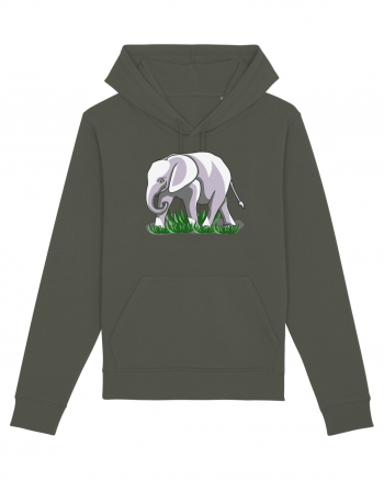 Elefant in iarba Khaki