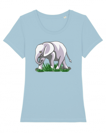 Elefant in iarba Sky Blue