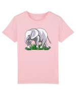 Elefant in iarba Tricou mânecă scurtă  Copii Mini Creator