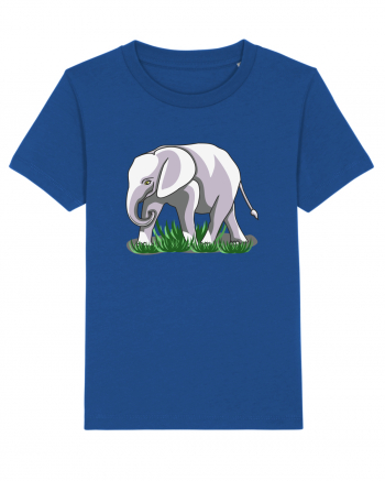 Elefant in iarba Majorelle Blue