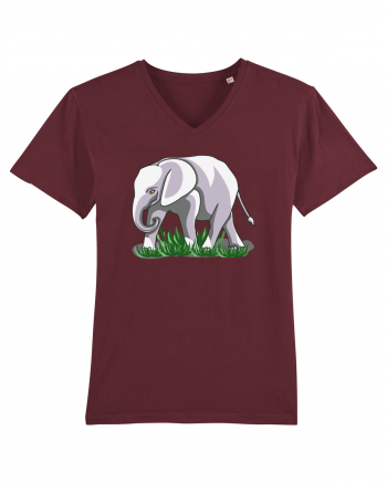 Elefant in iarba Burgundy