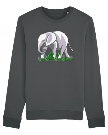 Elefant in iarba Anthracite