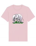 Elefant in iarba Tricou mânecă scurtă Unisex Rocker