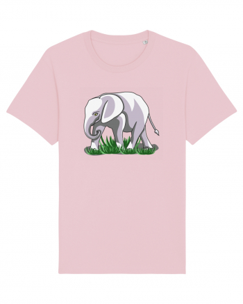 Elefant in iarba Cotton Pink