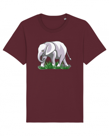 Elefant in iarba Burgundy