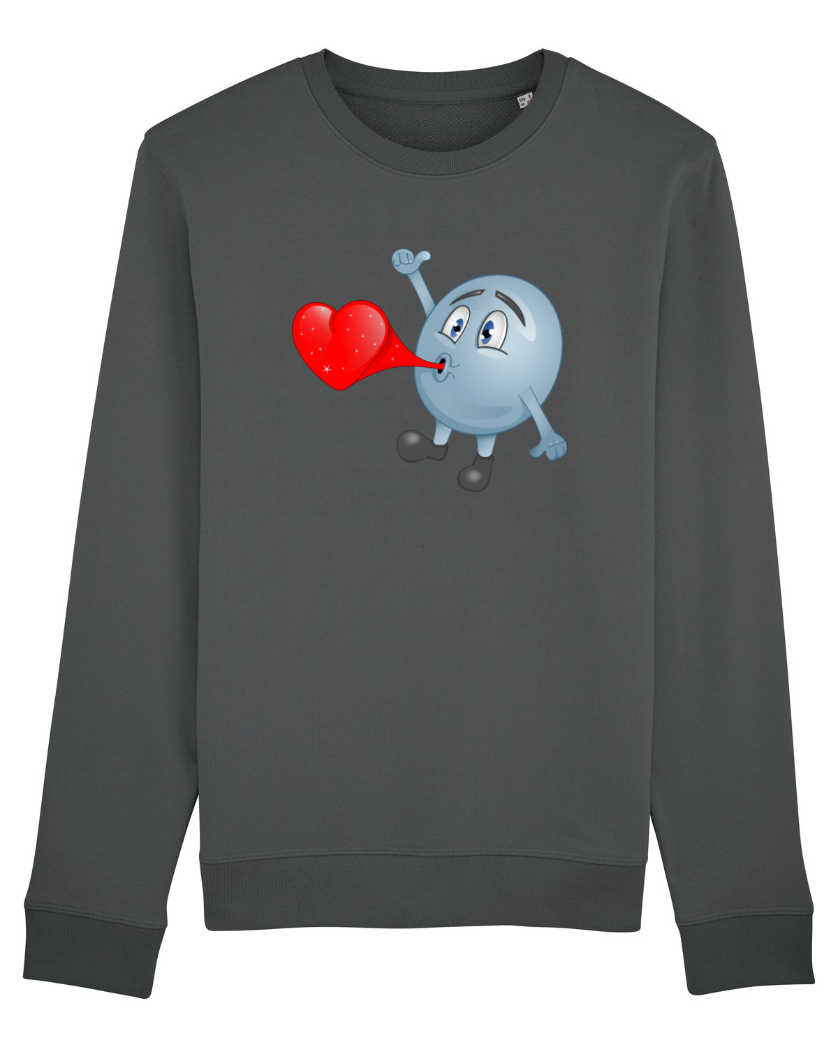 Bluză mânecă lungă Unisex Rise Anthracite