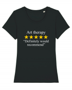 Art Therapy Five Star Rating, Definitely Would Recommend Tricou mânecă scurtă guler larg fitted Damă Expresser