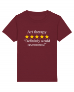 Art Therapy Five Star Rating, Definitely Would Recommend Tricou mânecă scurtă  Copii Mini Creator