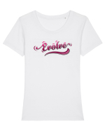 Evolve Tricou mânecă scurtă guler larg fitted Damă Expresser