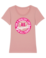 Be balanced Tricou mânecă scurtă guler larg fitted Damă Expresser