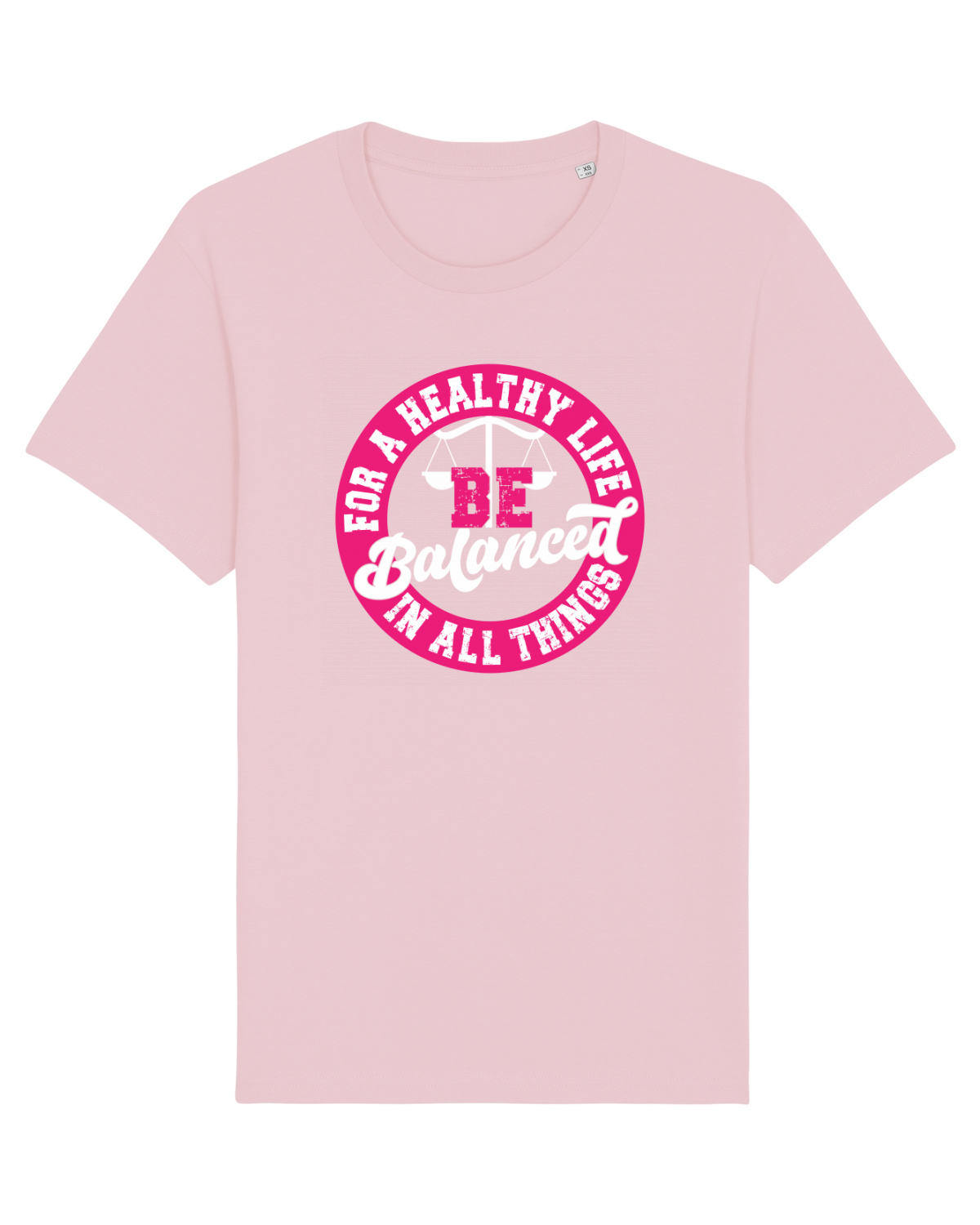 Tricou mânecă scurtă Unisex Rocker Cotton Pink