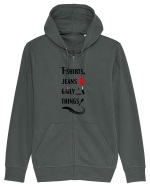T-shirts, jeans & girly things Hanorac cu fermoar Unisex Connector