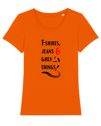 T-shirts, jeans & girly things Bright Orange