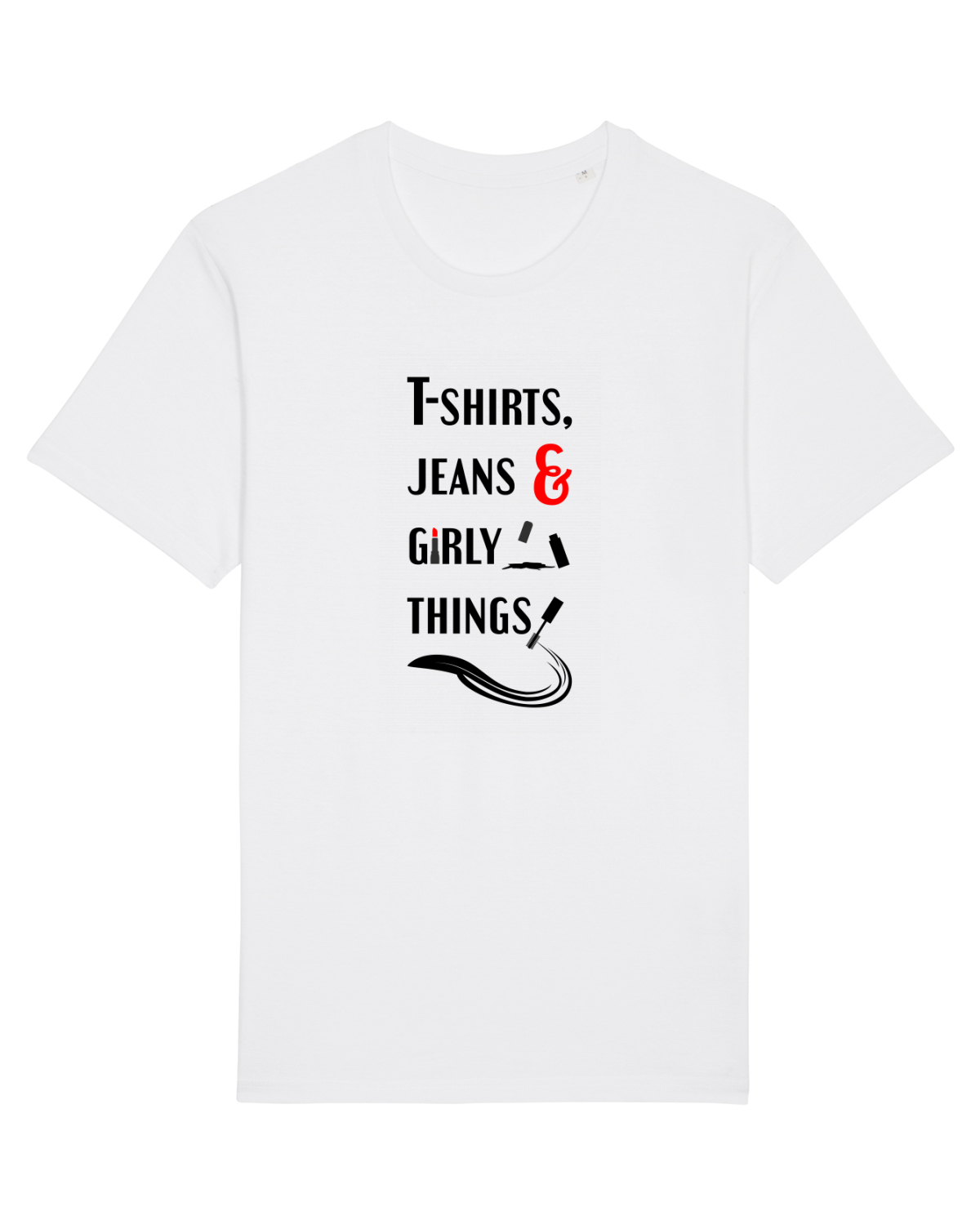 Tricou mânecă scurtă Unisex Rocker White